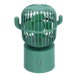 Mini Fan Cactus Shape Shaking Head Low Noise USB Charging Office Student Desktop Fan for Home Office In Australia - Darrahopens