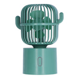 Mini Fan Cactus Shape Shaking Head Low Noise USB Charging Office Student Desktop Fan for Home Office In Australia - Darrahopens