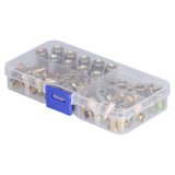 100PCS Threaded Inserts M3‑M8 Portable Galvanized Carbon Steel High Strength Rivet Nuts Assortment100PCS