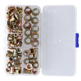 100PCS Threaded Inserts M3‑M8 Portable Galvanized Carbon Steel High Strength Rivet Nuts Assortment100PCS In Australia - Darrahopens