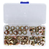 100PCS Threaded Inserts M3‑M8 Portable Galvanized Carbon Steel High Strength Rivet Nuts Assortment100PCS In Australia - Darrahopens