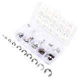120PCS Snap Rings M1.5‑10 Mini Portable Corrosion Resistant Stainless Steel Snap Rings Kit120PCS