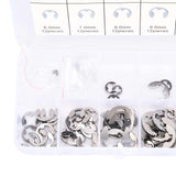 120PCS Snap Rings M1.5‑10 Mini Portable Corrosion Resistant Stainless Steel Snap Rings Kit120PCS
