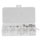 220 Pcs Grub Screw Stainless Steel M3 to M8 Inner Hex Concave End Tight Joint Tool for Precise Instrument220PCS