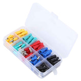 100Pcs Electrical Wire Terminal Male Female Many Colours Plug in Type Cold Pressed Terminal