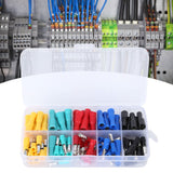 100Pcs Electrical Wire Terminal Male Female Many Colours Plug in Type Cold Pressed Terminal