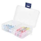 50pcs Waterproof Wire Connectors Bendable Marine Grade Insulated Electrical Wire TerminalsWhite 10 Red 23 Blue 12 Yellow 5