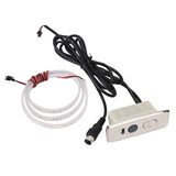 5 Pin Power Recliner Switch Brushed DC 3 Button Straight Sofa Controller with 1m Light Strip In Australia - Darrahopens