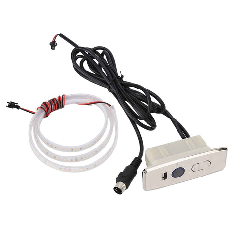 5 Pin Power Recliner Switch Brushed DC 3 Button Straight Sofa Controller with 1m Light Strip In Australia - Darrahopens
