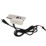 5 Pin Power Recliner Switch Brushed DC 3 Button Straight Sofa Controller with 1m Light Strip