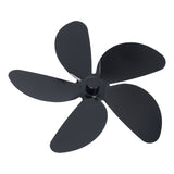 Fan Blade Replacement Fireplace Aluminum Alloy Blade Black Universal Stove Fan Blade5 Blade In Australia - Darrahopens