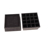 Furniture Riser 2 Inch Stackable TPU Square Desk Riser Heavy Duty Waterproof Anti Slip Black Heighten Riser Bed Lift