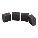 Furniture Riser 2 Inch Stackable TPU Square Desk Riser Heavy Duty Waterproof Anti Slip Black Heighten Riser Bed Lift