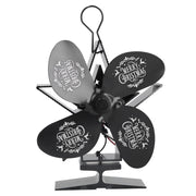 Stove Fans 4 Blades Heat Powered Low Noise High Temperature Resistant Fireplace Fan for HomeBlack In Australia - Darrahopens