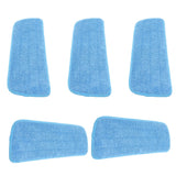 5PCS Microfiber Flat Mop Pad Mopping Cleaning Cloth Replacement for 14x41cm Hook and Loop Mop Universal