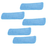 5PCS Microfiber Flat Mop Pad Mopping Cleaning Cloth Replacement for 14x41cm Hook and Loop Mop Universal