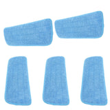 5PCS Microfiber Flat Mop Pad Mopping Cleaning Cloth Replacement for 14x41cm Hook and Loop Mop Universal