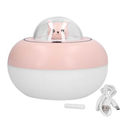 300ml LED Desk Humidifier White Pink USB Powered Mute Colorful Large Capacity Air Humidifier for Home Office In Australia - Darrahopens