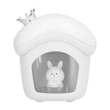 Air Humidifier USB Charging 2 Gears Smart Portable Desk Humidifier with 350ml Visible Water TankWhite