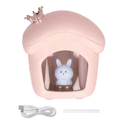 Air Humidifier USB Charging 2 Gears Smart Portable Desk Humidifier with 350ml Visible Water TankPink In Australia - Darrahopens