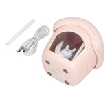 Air Humidifier USB Charging 2 Gears Smart Portable Desk Humidifier with 350ml Visible Water TankPink In Australia - Darrahopens