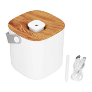 600ml Portable Humidifier USB Charging Nanometer Atomizing Desktop Humidifier Wood Grain 30ml/h In Australia - Darrahopens