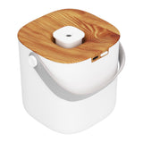 600ml Portable Humidifier USB Charging Nanometer Atomizing Desktop Humidifier Wood Grain 30ml/h