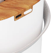 600ml Portable Humidifier USB Charging Nanometer Atomizing Desktop Humidifier Wood Grain 30ml/h