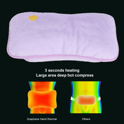 Graphene Heating Hand Warmer Intelligent Constant Temperature Hand Heater USB Charging for Home OfficePurple