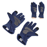 Windproof Gloves Induced Wearable Thickened Non Slip Blue Winter Gloves for Outdoor RidingS