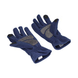 Windproof Gloves Induced Wearable Thickened Non Slip Blue Winter Gloves for Outdoor RidingL