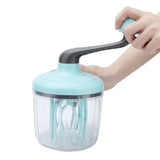 Hand Mixer PP Handheld Egg Beater with Detachable Handle Cream Whisk Convenient and Non Slip Light Green for Kitchen
