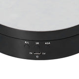 Motorized Rotating Display Stand 138mm Electric Rotating Turntable 3 Speed Adjustable USB Powered Jewelry Display BracketBlack