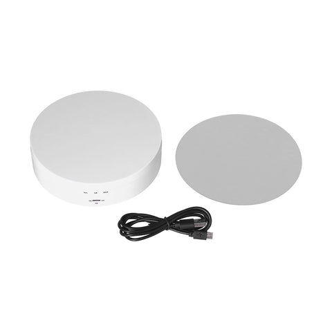 Motorized Rotating Display Stand 138mm Electric Rotating Turntable 3 Speed Adjustable USB Powered Jewelry Display BracketWhite In Australia - Darrahopens