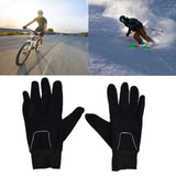 Cycling Gloves Touch Sensitive Waterproof Black Non Slip Windproof Gloves for Outdoor Cycling TravelL