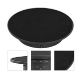 200mm Motorized Rotating Display Stand Bracket 3 Speed Adjustable USB Powered Jewelry Electric Rotating TurntableBlack