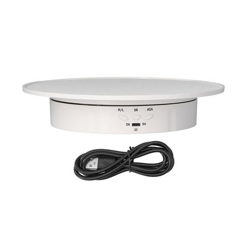 200mm Motorized Rotating Display Stand Bracket 3 Speed Adjustable USB Powered Jewelry Electric Rotating TurntableWhite In Australia - Darrahopens