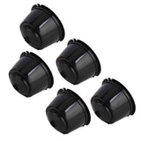 5Pcs 50ml Coffee Capsule Reusable Coffee Filter Cup with Spoon for DOLCE GUSTO Coffee MachineBlack In Australia - Darrahopens