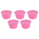 5Pcs 50ml Coffee Capsule Reusable Coffee Filter Cup with Spoon for DOLCE GUSTO Coffee MachinePink In Australia - Darrahopens