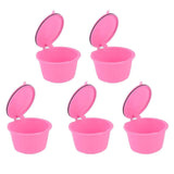 5Pcs 50ml Coffee Capsule Reusable Coffee Filter Cup with Spoon for DOLCE GUSTO Coffee MachinePink In Australia - Darrahopens