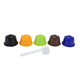 5Pcs Reusable Coffee Pod 50ml Refillable Coffee Capsule with Spoon Convenient to Use for Dolce Gusto In Australia - Darrahopens