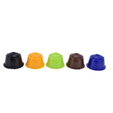 5Pcs Reusable Coffee Pod 50ml Refillable Coffee Capsule with Spoon Convenient to Use for Dolce Gusto