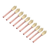 10Pcs 1/4SAE HVAC Filling Access Valves Air Conditioner Brass Check Valve for R22 R12 R134