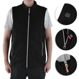 Heated Vest Winter Washable USB Powered Round Neck Electric Vest for Outdoor Camping HikingS