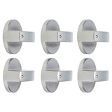 6Pcs 8mm Rotate Knob Zinc Alloy Control Knob Replacement for Kitchen Range Gas Stove Microwave Oven0°