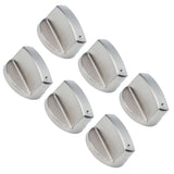 6Pcs 8mm Rotate Knob Zinc Alloy Control Knob Replacement for Kitchen Range Gas Stove Microwave Oven0°