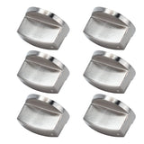 6Pcs 8mm Rotate Knob Zinc Alloy Control Knob Replacement for Kitchen Range Gas Stove Microwave Oven0°