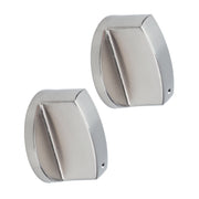 6Pcs 8mm Rotate Knob Zinc Alloy Control Knob Replacement for Kitchen Range Gas Stove Microwave Oven45°