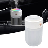 250ml Mini Air Humidifier USB Powered Colorful Lamp Humidifier for Car Office Living RoomWhite