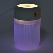 250ml Mini Air Humidifier USB Powered Colorful Lamp Humidifier for Car Office Living RoomWhite